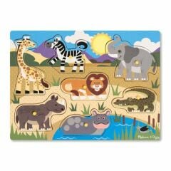 Ahşap Tutmalı Yapboz - Safari